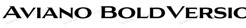 Aviano BoldVersion 1字体转换